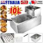 Electric Deep Fryer Basket Stainless Steel Cookeing Fry Cooker Commercial 10L