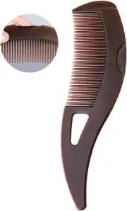 Dandruff Comb Fine Tooth Brown Scalp Detox Comb Lice for Women, Men & Kids Sc...
