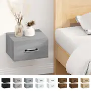 2x Wall-mounted Bedside Cabinets Wall Storage Nightstand Multi Colours vidaXL