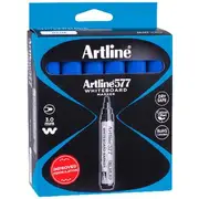 Artline 577 Whiteboard Markers Bullet Blue 12 Pack