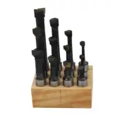 12 Pcs Set 5/8" Boring Bar Carbide Tipped Bars 5/8" Shank Lathe Tool NEW