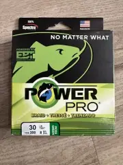 Power Pro Spectra Braided Fishing Line 30Lb 300 Yd Moss Green