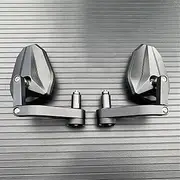 for Ducati Streetfighter V2 V4 848 Monster 821 1200 Scrambler 400 800 XDIAVEL Motorcycle Handlebar Bar End Mirrors