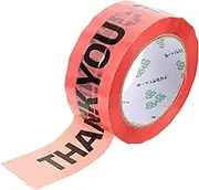 SECFOU Creative Decorative Sealing Tape Pink Thank You Duct Tape for Office Festival Sealing Parcel Packaging