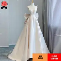 在飛比找蝦皮購物優惠-【現貨】 輕婚紗 禮服洋裝 演奏禮服 訂婚洋裝 晚宴禮服 婚