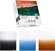 Cokin Square Filter Landscape Creative Kit - Includes Gnd 3-Stop Soft (121S), Blue (123S), Tobacco (125S) for M (P) Series Holder - 84mm X 100mm