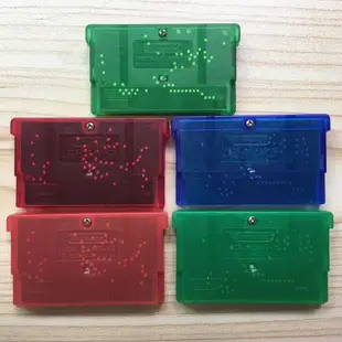 lu80188GBA游戲卡 紅 藍 葉綠 火紅 綠寶石 口袋怪獸386中文版 5張