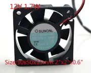 New SUNON Cooling Fan KD1205PHB2 12V 1.7W 5CM 5015 50x50x15mm 2"x2"x0.6"