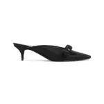 [Balenciaga] Balenciaga-Black Nano Bow Viscose Mules-Donna 36 IT