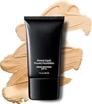 (Cream Beige) - Flawless Mineral Liquid Powder Foundation SPF 15 - Hypoallergenic - For All Skin Types