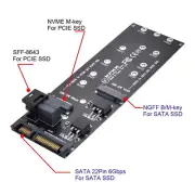 SFF-8643 to U2 Kit NGFF M-Key to HD Mini SAS NVME PCIe SSD SATA Adapter PCIE SSD