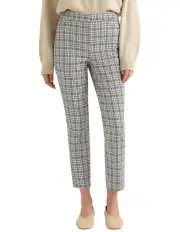 [David Lawrence] Sarah Dogtooth Pant in Ivory Check