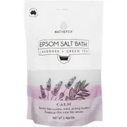 Bathefex Lavender and Green Tea Epsom Salt Bath, 1.4kg