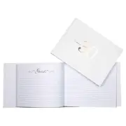 30th Rose Gold Guest Signing Book With Gold Text Birthday Keepsake 23x18cm