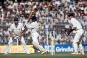 Vinod Kambli batting for India during his innings of 224 in t- Old Cricket Photo