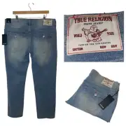 True Religion NWT Geno Relaxed Slim Light Jeans World Tour Collection W36 L32