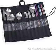 Boundless Voyage Outdoor Roll Storage Bag for Straw Fork Spoon Tent Pegs Neils Stakes Flatware - Portable Cutlery Arrange Carry BV1032