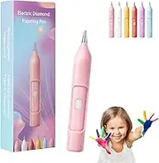 Ezypen - Electric Diamond Painting Pen with Vacuum Technology, Diamond Painting Vacuum Pen Pickup Tool, Long-Lasting and Stable, Don't Drops Drills & Don't Needs Refilled (Pink)