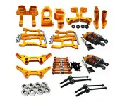 Aluminum Metal Upgrade Refit Parts DIY Fit for 1/10 HPI RS4 Sport3 Rc Car Orange