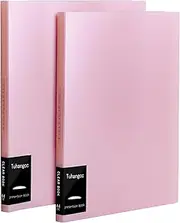 Binder with Plastic Sleeves 8.5x11" 20-Pocket- Heavy Duty Art Portfolio Folder with Clear Sheet Protectors,Displays 40Pages, Presentation Book for Artwork, Document Organizer(Pink-2pack)