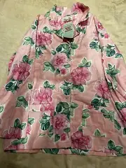 Peter Alexander Classic PJ Pink Flora Bamboo Cotton Flannelette Size M Gift Box