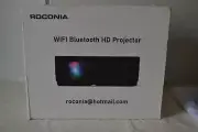 New / Roconia Q6 Multimedia Projector WiFi Bluetooth Native 1080P 9000LM (W)
