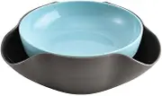 XIAOBAN Shell Collecting Snack Bowl,Pistachio Bowl with Shell Storage,Nut Edamame Beans Double Snack Bowls,Nut Seed Dish,Sunflower C