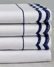 Maurizio Italy Double Scallop Sheet Set
