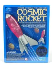4M Cosmic Rocket Science Museum DIY Toy Kit Flies Up to 50 Feet New Damaged box