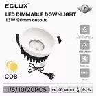 COB LED Downlights 13W Tri color Dimmable 90mm External driver AU Warehouse IP44