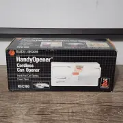 Vintage Black & Decker Handy Opener Cordless Can Opener KC160 Spacemaker White