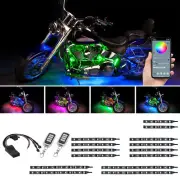 LEDGlow 14pc Bluetooth Million Color LED Motorcycle Light Kit w Smartphone App