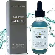 Balancing Blue Tansy Face Oil - Skin Brightening Serum. Anti Ageing Collagen Support. Acne Fighting Dark Spot Corrector. Wrinkle & Pore Minimizer. Natural, Vegan Facial Moisturiser.