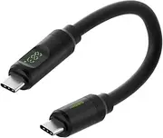 Hagibis USB 4 Cable, LED Display USB C 240W Fast Charging Cable with 8K@60Hz 40Gbps Data Transfer Thunderbolt 4/3 Video Cord for iPhone 16/15 Pro Max, iPad, MacBook Pro Air