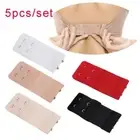 Women Two rows of two buckle Bra Extension Strap 2 Hooks Strapless Bra Extender
