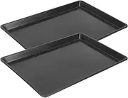 Toddmomy 2pcs Plastic Dog Crate Tray Rectangular Pet Crate Bottom Pan Replacement Kennel Potty Training Liner to Prevent Food and Water Overflow 45cm