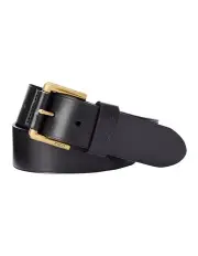 [Polo Ralph Lauren] Leather Dress Belt in Black