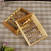 Bamboo Soap Holder Handmade Rack Self-draining Dish Storage Container