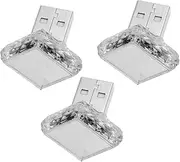 GARVALON 3PCS Atmosphere Light Brightness Color Night Lamp for Car Interior Home Office Decoration Plug Auto Decor Night Light