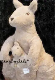 Kangaroo Mom Baby Joey Plush Ikea Soft Toy KLAPPAR KÄNGURU Stuffed Animal 27"