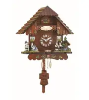 Kuckulino Black Forest Clock Black Forest House with quartz mov.. TU 2033 PQ NEW