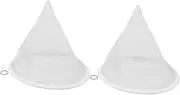 Yardenfun 2pcs Mesh Nylon Honey Filter Strainer Bags Conical Honey Extraction Tool for Beekeeping Efficient Impurity Removal Lightweight and Reusable Design Essential Beekeeping Equipment