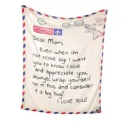 Large Throw Blanket Gifts for Mom for Christmas, Birthday Light Yellow & White