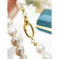 在飛比找ETMall東森購物網優惠-DIY珍珠配件 S925 純銀單排項鏈扣時尚金色銀色 媽媽鏈