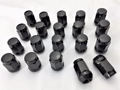 24x BLACK STEEL M12x1.5 Acorn WHEEL NUTS Suit Toyota,holden,honda,kia,hyuandai