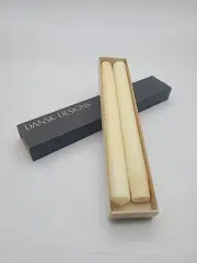 2 Vintage Dansk Designs Finland Ivory 8 7/8" Magic Lantern Candles Candlesticks