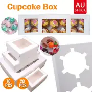 CAKE BOXES Cupcake Box Birthday Party Food Grade Box2/4/6/12 Holes AU