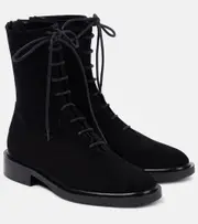 [A.Emery] A.Emery Daijah suede combat boots UK 8 black