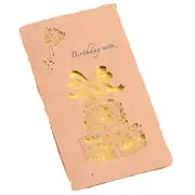 12 PCS Festival Universal Retro Kraft Paper Cake Pattern Greeting Cards