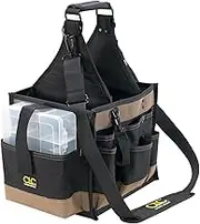 Custom LeatherCraft 1528 22 Pocket Large Electrical and Maintenance Tool Carrier